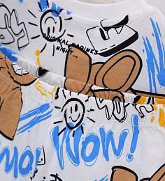 Пижама Have a nice day белого цвета от бренда Original Marines