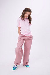 Джинсы палаццо розовые от бренда NOT A TOY