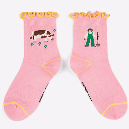 Носки Farm Adventure Pink от бренда Bobo Choses