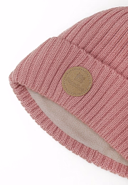 Шапка Knot merino fleece pale rose от бренда Peppihat