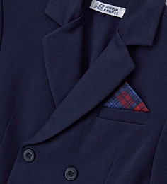 Пиджак с платком в клетку от бренда Original Marines