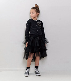 Кардиган с изображением черепа от бренда NuNuNu