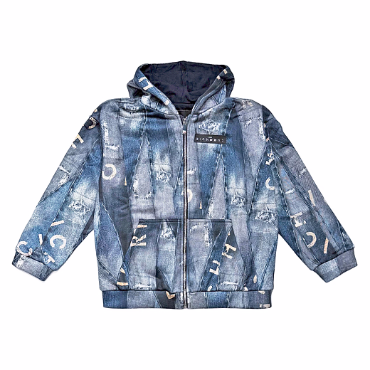 Толстовка с бежевыми буквами от бренда JOHN RICHMOND