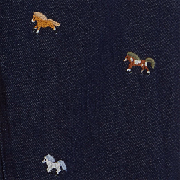 Джинсы Embroidered Horses от бренда Stella McCartney kids