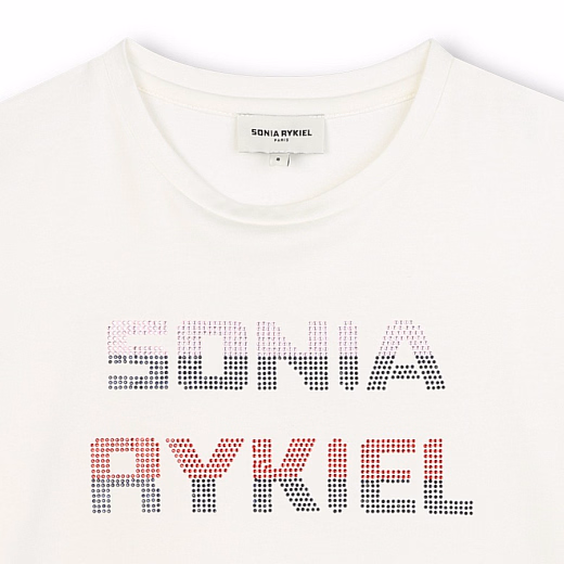 Футболка-кроп Logo от бренда SONIA RYKIEL Белый
