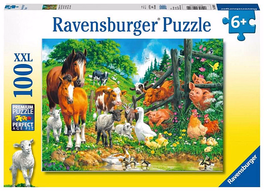 Пазл «Встреча животных», 100 эл. от бренда Ravensburger