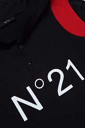 Худи Nero с контрастными вставками от бренда N°21