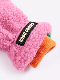 Варежки pink Color Block от бренда Bobo Choses