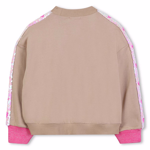 Свитшот Beige с пайетками от бренда Billieblush