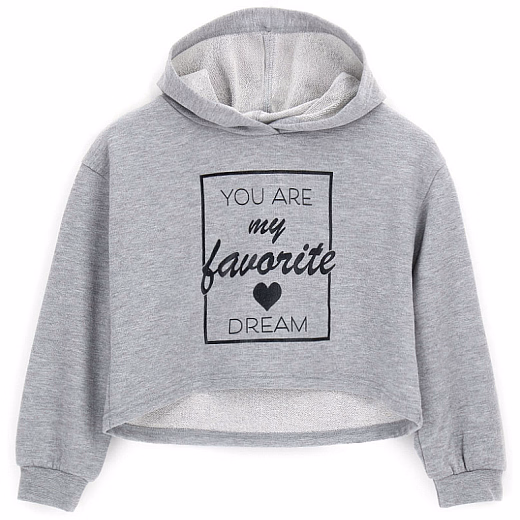 Худи Crop Grey от бренда Original Marines