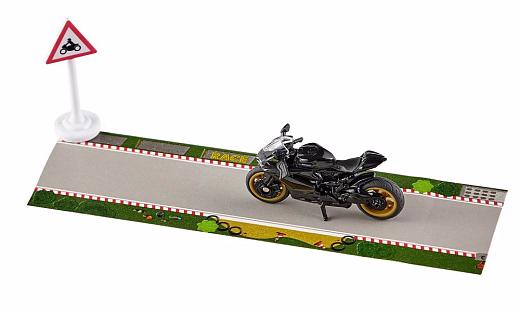 Мотоцикл Ducati Panigale 1299 с трассой от бренда Siku