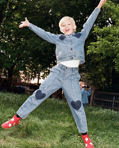 Джинсы Heart Pocket от бренда Stella McCartney kids