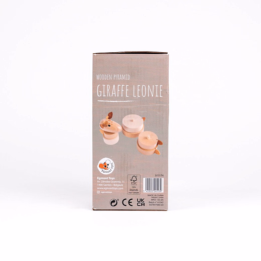 Пирамидка Жираф Леони от бренда Egmont Toys