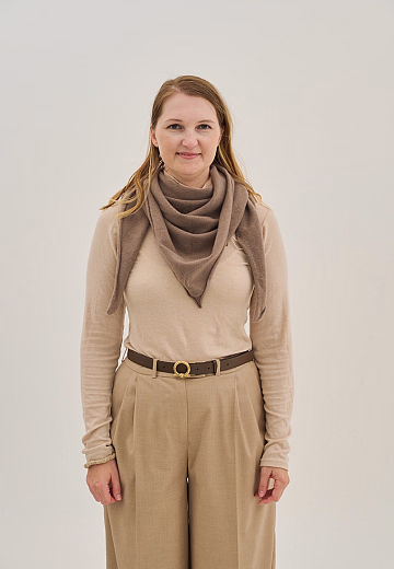 Косынка Koolig cashmere brown от бренда Peppihat