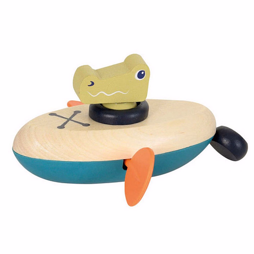 Лодка заводная с крокодилом от бренда Egmont Toys