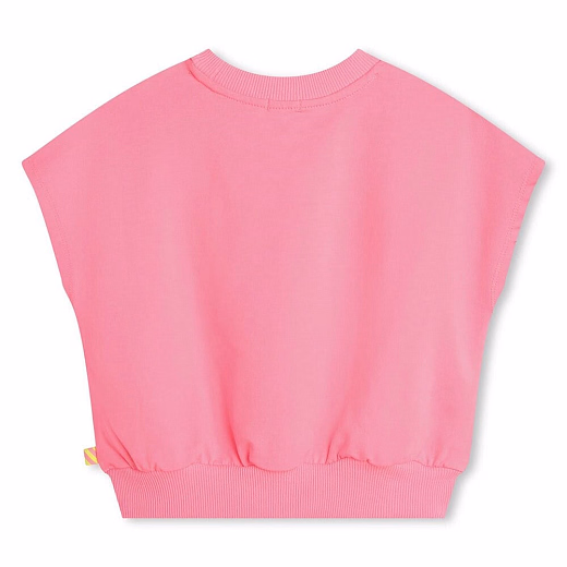 Футболка с мороженым в пайетках и надписью от бренда Billieblush Розовый