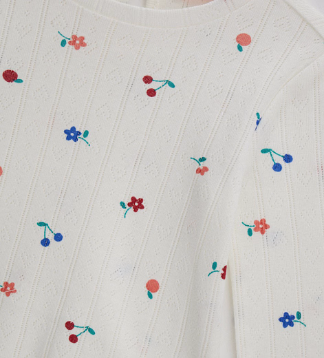 Лонгслив с мелким принтом от бренда Original Marines