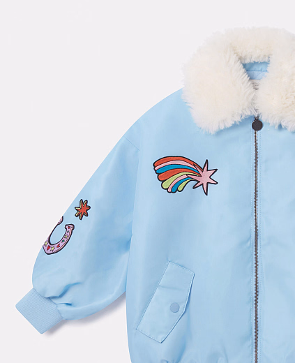 Бомбер Blue Stella Graphic от бренда Stella McCartney kids