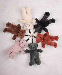 Брелок Мишка терракотового цвета от бренда Doudou et Compagnie