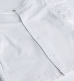 Футболка белая и джинсовые шорты от бренда Original Marines