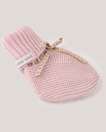 Носки розового цвета с бежевой лентой от бренда Anna Leon