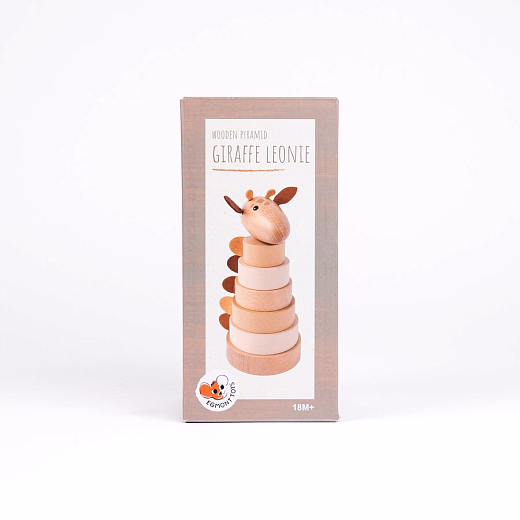Пирамидка Жираф Леони от бренда Egmont Toys