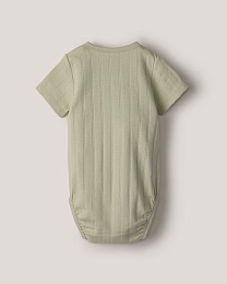 Набор боди кимоно из фактурной ткани в зеленом и розовом цвете от бренда Anna Leon