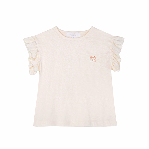 Футболка Kumi Cream от бренда C'ERA UNA VOLTA Молочный