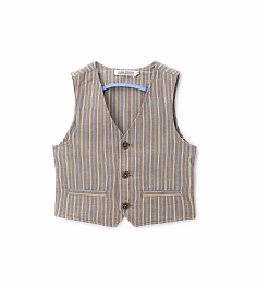 Жилет голубая и бежевая полоска Caribou от бренда Original Marines