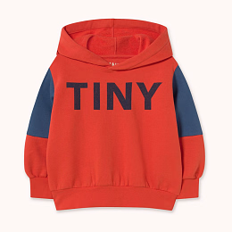 Худи COLOR BLOCK Dark red от бренда Tinycottons