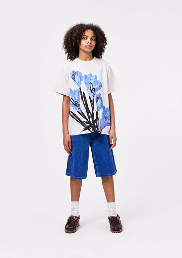 Футболка Rodney Blue Flora от бренда MOLO Молочный