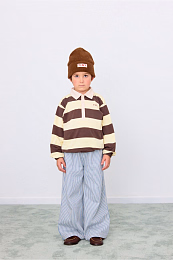 Поло STRIPES Yellow-Brown от бренда Tinycottons