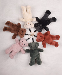 Брелок Мишка розового цвета от бренда Doudou et Compagnie