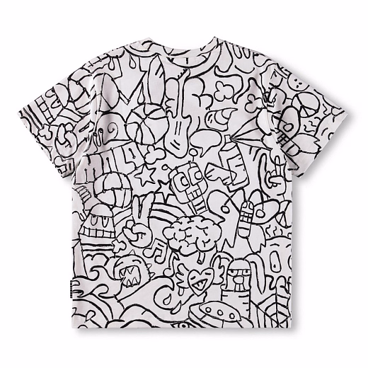 Футболка Rodney Net Doodle от бренда MOLO Белый