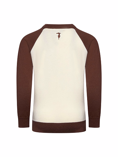 Джемпер с изображением грейхаунда от бренда Trussardi