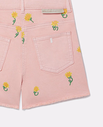 Шорты Sunflower Print Denim от бренда Stella McCartney kids