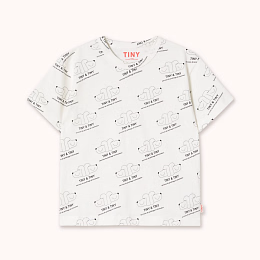 Футболка с принтом собак от бренда Tinycottons Белый