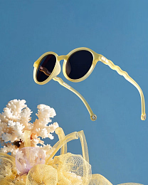 Очки JUNIOR Oval Sunglasses-Coral Reef-Sun coral от бренда Olivio and Co