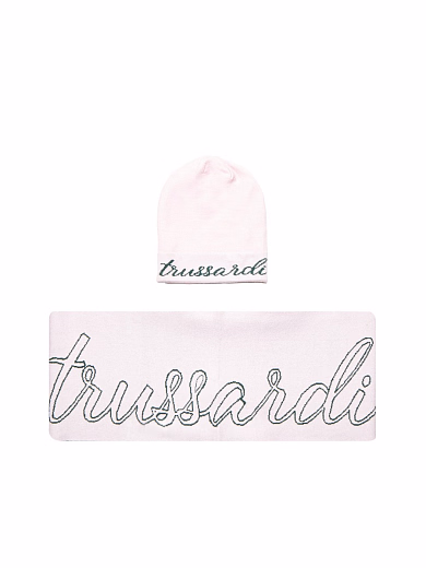 Шапка и шарф Pink от бренда Trussardi
