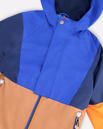 Куртка разноцветная, флисовая кофта и штаны от бренда Deux par deux