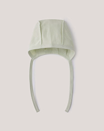 Набор чепчиков зеленого и белого цвета от бренда Anna Leon