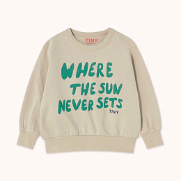 Свитшот Where the sun never sets от бренда Tinycottons