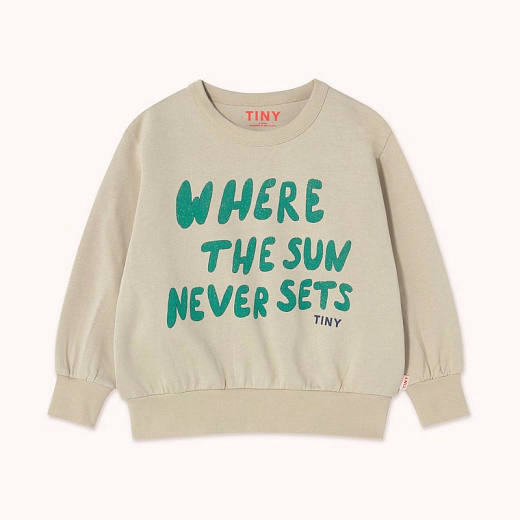 Свитшот Where the sun never sets от бренда Tinycottons