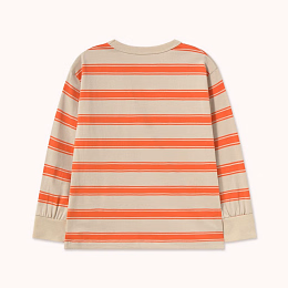 Лонгслив RETRO STRIPES Summer red от бренда Tinycottons