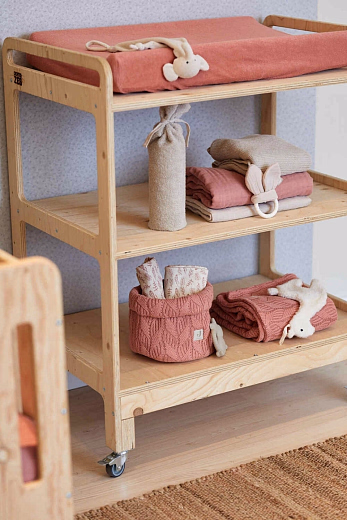 Корзина Pink текстильная от бренда Jollein