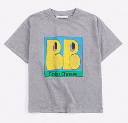 Футболка Boo Bo от бренда Bobo Choses Серый