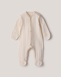 Набор комбинезонов зеленого и молочного цвета от бренда Anna Leon