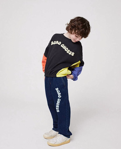 Свитшот Wavy Bobo Сolor Block от бренда Bobo Choses