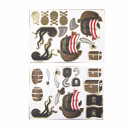 Наклейки Пираты 25 шт от бренда Tim & Puce Factory