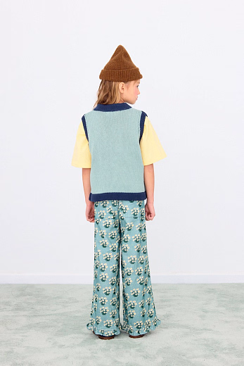 Футболка HORSE GRAPHIC от бренда Tinycottons Синий Желтый